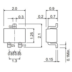 BC817-40W Smd Transistör SOT323 - NPN - Thumbnail