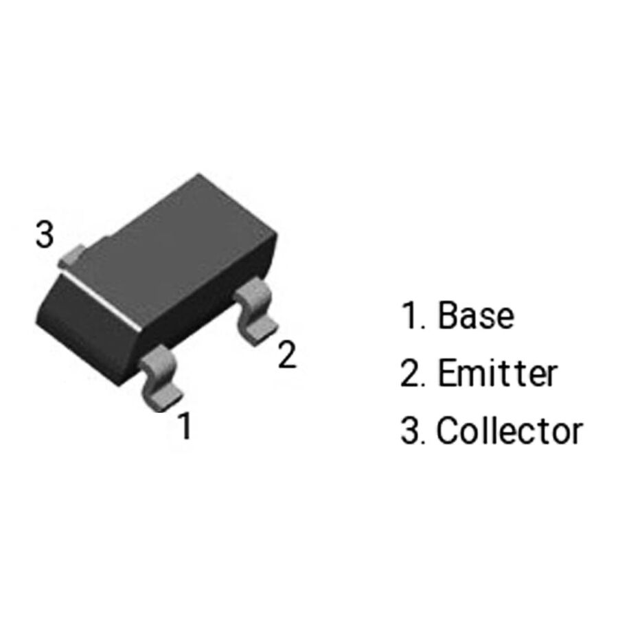 100PCS BC817-40 6C NPN SOT-23 SMD transistor 