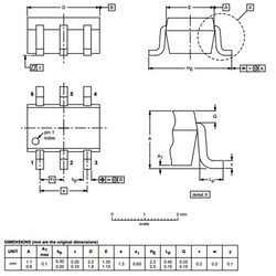 BC847BPN-115 SOT363 SMD Transistor - Thumbnail