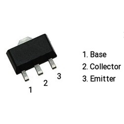 BCX53 PNP Transistor SMD SOT89 - Thumbnail