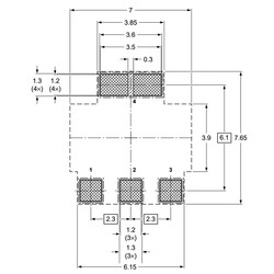 BCP53 Transistor PNP SMD SOT-223 - Thumbnail