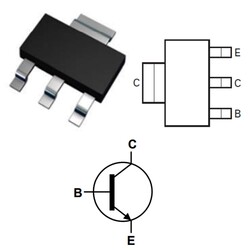 BCP56T1G Transistor NPN SMD SOT-223 - Thumbnail