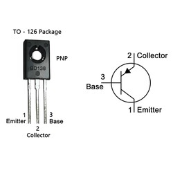 BD138 Transistor BJT PNP TO-126 - Thumbnail