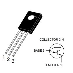 BD675 Transistor BJT NPN TO-225 - Thumbnail