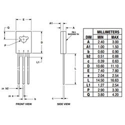 BD675 Transistor BJT NPN TO-225 - Thumbnail