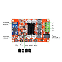 Bluetooth 4.0 Ses Amfi Devresi / Modülü (TDA7492P 50W + 50W) - Thumbnail