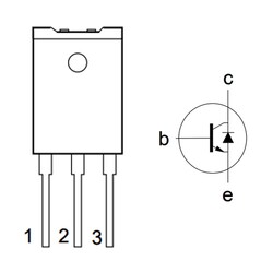 BU2508AF Transistör Bjt SOT199 - NPN 8A 700V - Thumbnail