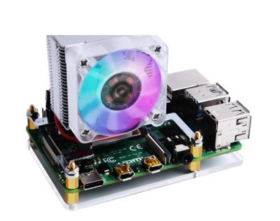 WaveShare - Buz-Kulesi CPU Soğutma Fanı V2.0 Raspberry Pi 4B/3B+/3B