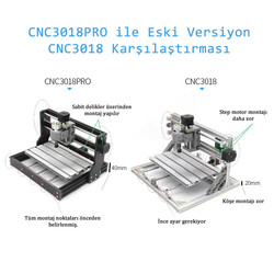 CNC3018 Pro ER11 5500mW Lazerli CNC Makinesi - Tezgahı - Thumbnail