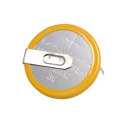 CR2032 - 2 Pin Yatay 20mm Lityum Pil