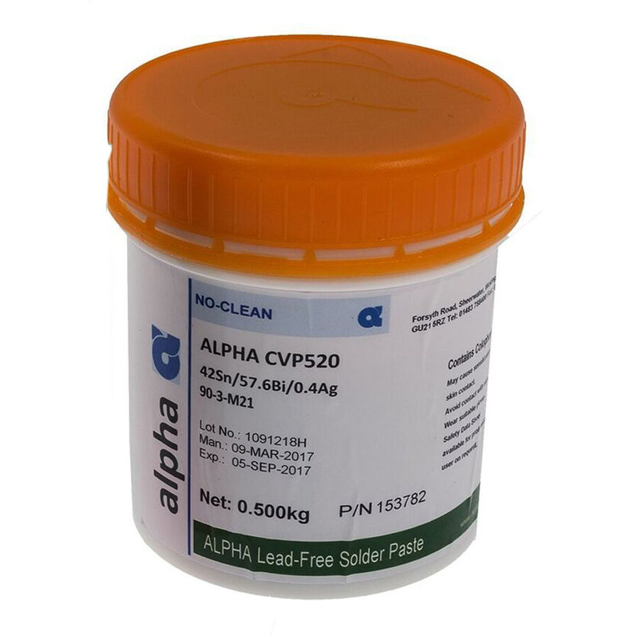 CVP520 Düşük Sıcaklıkta Eriyen Krem Lehim 500g - 1