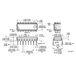 DAC0800 Digital to Analog Converter Integration DIP-16 - Thumbnail