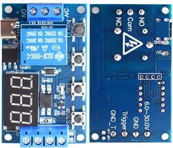 DC 6-30V Type-C USB Zaman Röle Modülü - Thumbnail