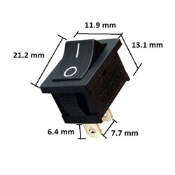 DC124B Inlight On/Off Switch 20mm 2P Cast - Thumbnail