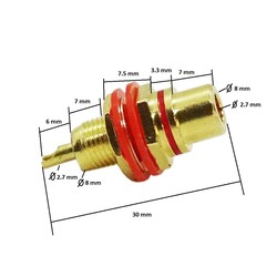 DC261C Rca Gold Şase - Kırmızı - Thumbnail