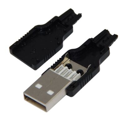 DC264A USB Şase A Tip Erkek Kapaklı