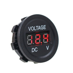 DC5V-30V LED Panel Mini Dijital Voltmetre - Kırmızı - Thumbnail