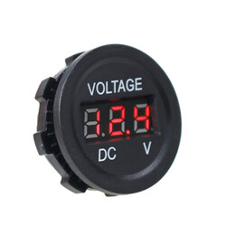 DC7V-30V LED Panel Mini Dijital Voltmetre - Kırmızı - Thumbnail