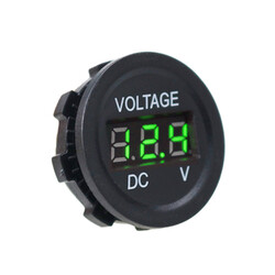 DC7V-30V LED Panel Mini Dijital Voltmetre - Yeşil - Thumbnail