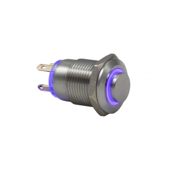 Daier / XN - Drn412 12mm Metal Beyaz Ledli Yaylı Buton