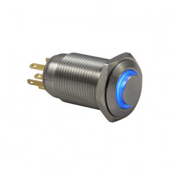 Daier / XN - Drn516 16mm Metal Yeşil Ledli Anahtarlı Buton