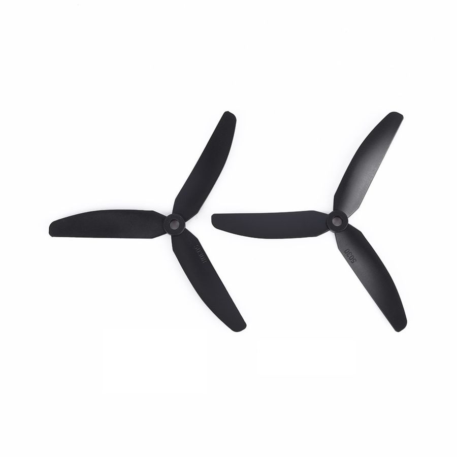  Drone - Quadcopter Ve Multikopter Pervanesi Seti - Plastik 5030 Siyah 2 Adet