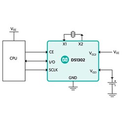 DS1302 RTC Real Time Integration DIP-8 - Thumbnail