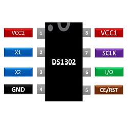 DS1302 SOIC-8 SMD RTC Real Time Integration - Thumbnail