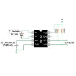 DS1307 SMD RTC Real Time Integration SOIC-8 - Thumbnail