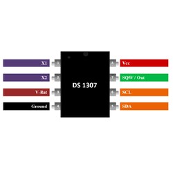 DS1307 SMD RTC Real Time Integration SOIC-8 - Thumbnail