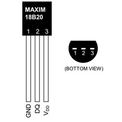 DS18B20 + 1mA Temperature Sensor Integration TO92-3 - Thumbnail