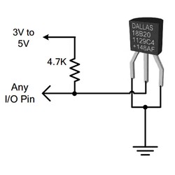 DS18B20 Temperature Sensor Integrated TO-92 - Thumbnail