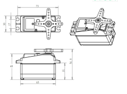 DS5160MG Waterproof Servo Motor - Thumbnail