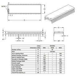 DSPIC30F3014 30I/P 16-Bit 30MIPs Mikrodenetleyici DIP-40 - Thumbnail