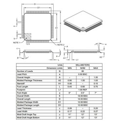 DSPIC30F6014A-30I/PT SMD 16-Bit 30MIPs Mikrodenetleyici TQFP-80 - Thumbnail