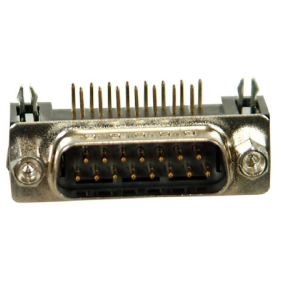 15 Pin Erkek D-Sub Konnektör - 90C / 90 Derece