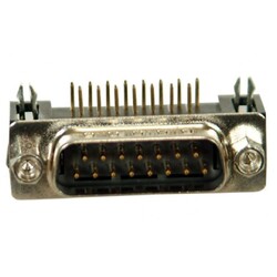 15 Pin Erkek D-Sub Konnektör - 90C / 90 Derece - Thumbnail