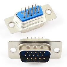 DirencNet - 15 Pin 3 Sıra Lehim Tip Erkek D-Sub Konnektör