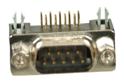 DirencNet - 9 Pin Erkek D-Sub Konnektör - 90C / 90 Derece
