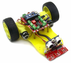 DuoBot Line Follower and Blocking Robot (Mounted) - Thumbnail