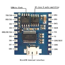 DY-SV17F Audio Playback MP3 Module - Thumbnail