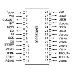 ENC28J60-I/SO Smd Entegre Soic-28 - Thumbnail