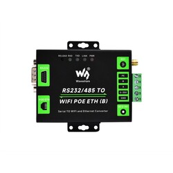 Endüstriyel RS232/485'ten WiFi ve POE Ethernet'e Modbus - MQTT Ağ Geçidi Dönüştürücü - Thumbnail