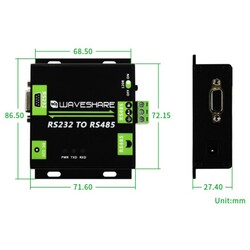 Industrial Grade Isolated RS232-RS485 Converter - Thumbnail