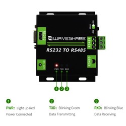 Industrial Grade Isolated RS232-RS485 Converter - Thumbnail