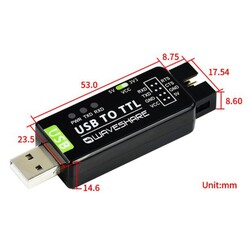 Industrial USB-TTL Converter Original FT232RL - Thumbnail