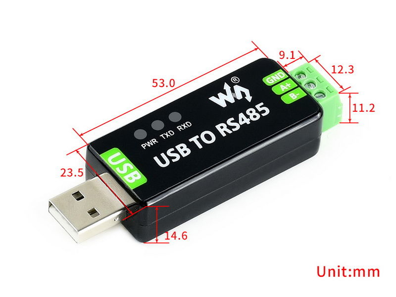 Endüstriyel USB'den RS485'e Dönüştürücü