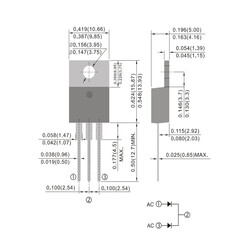 ER1602CT 200V 16A Diode TO220AB - Thumbnail