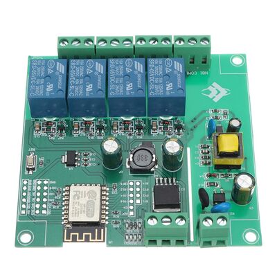 China - Esp-12F 4 Kanallı Röle Modülü 250V/DC30V