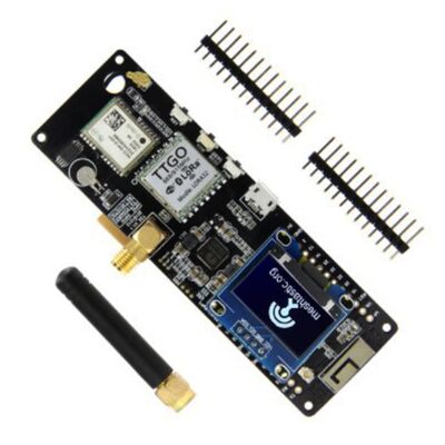 LIZAO - ESP32 868Mhz WiFi Bluetooth Board / NEO-6M Sma / Oled / 18650 Pil Yuvalı